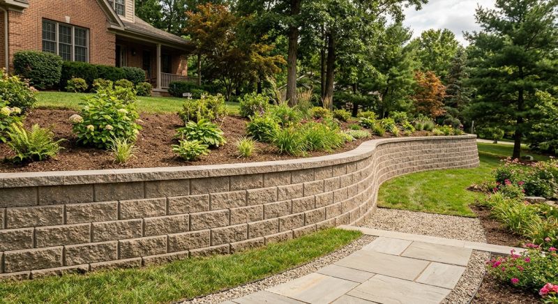 Block Retaining Wall Installation in Sanford, FL