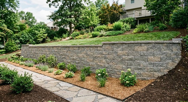 Block Retaining Wall Installation in Volusia County, FL
