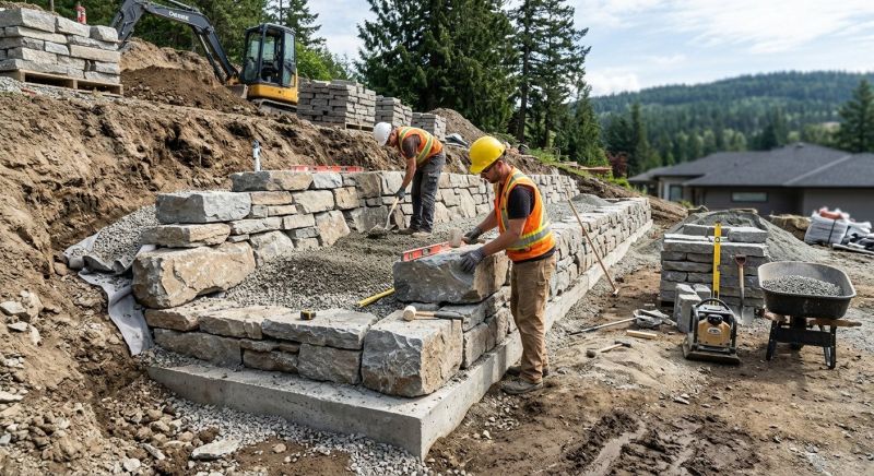 Hardscape Wall Construction in Sonoma County, CA