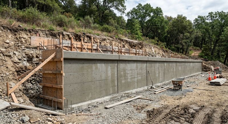 Retention Wall Installation in Brevard County, FL
